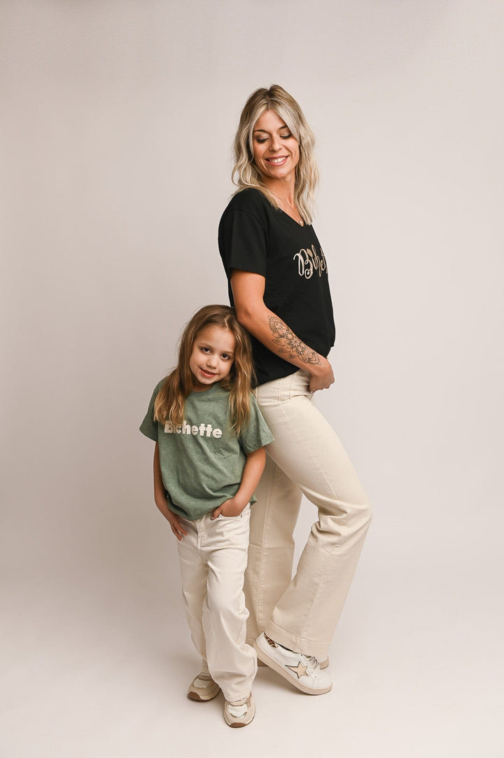 Pantalon Wide Leg beige clair