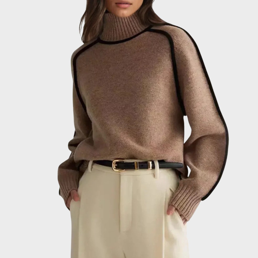 Donna | Pull à col montant élégant