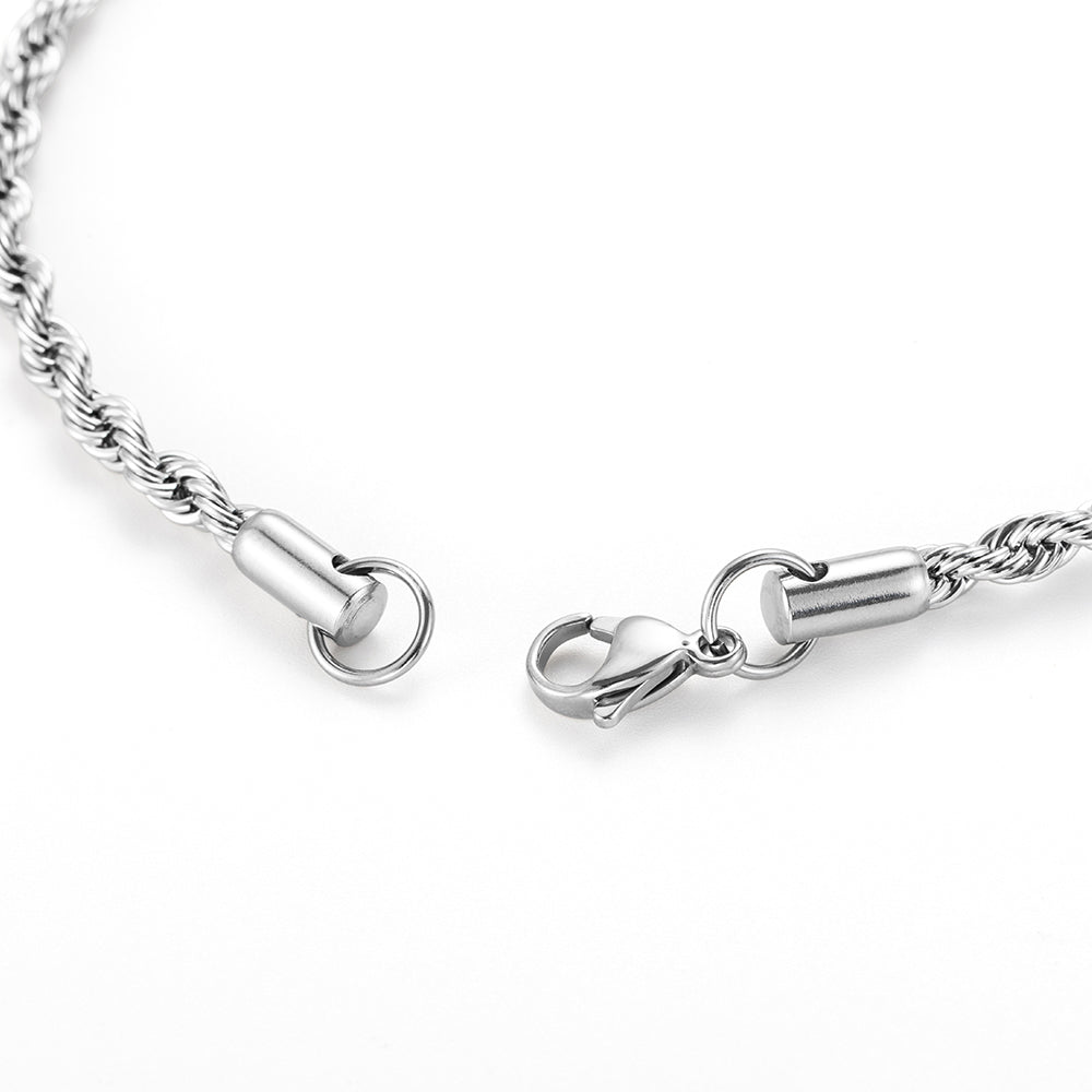 Chaine corde 4 mm en acier inoxydable