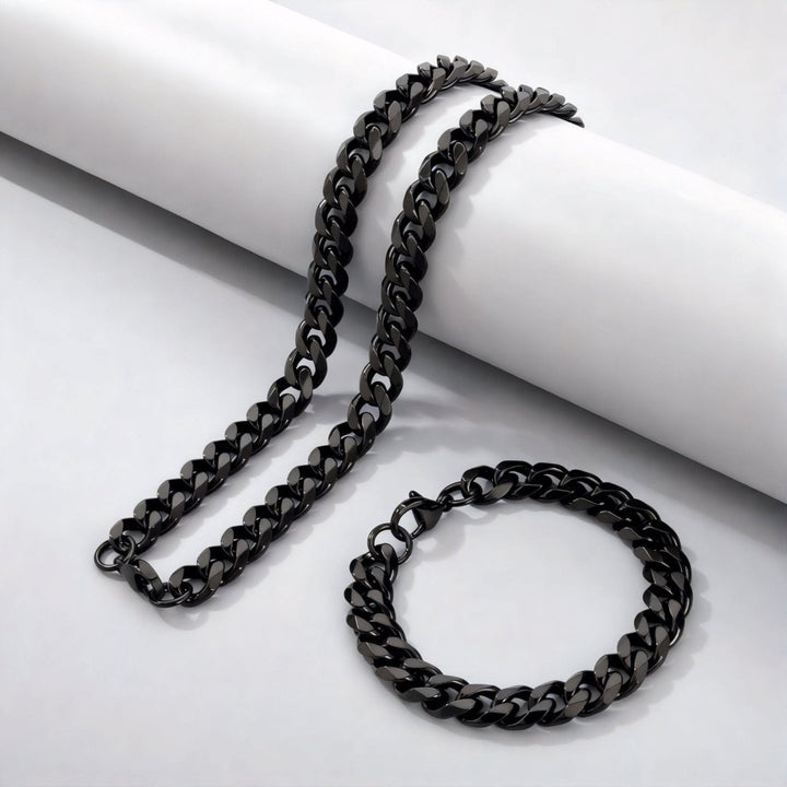 Chaine cubaine 10 mm en acier inoxydable, mailles épaisses, style streetwear pour hommes